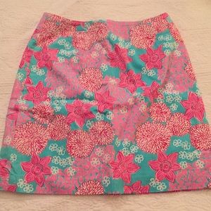 Lilly Pulitzer floral cotton skirt 2